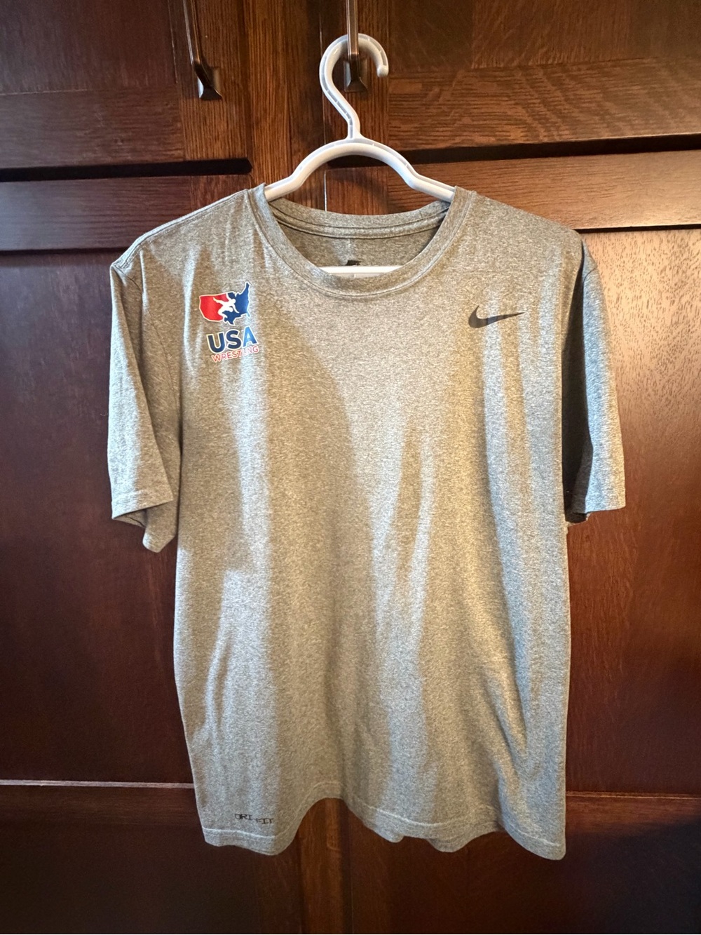 Nike Grey USA Dri-FIT Short Sleeve Tee